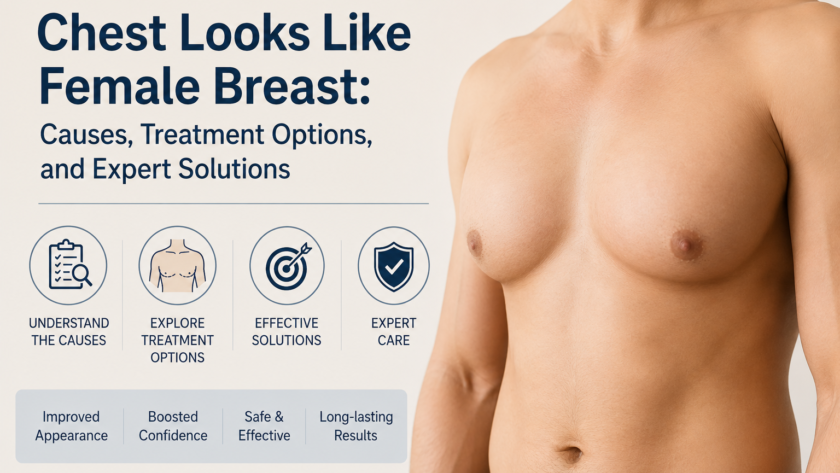 chest looks like female breast