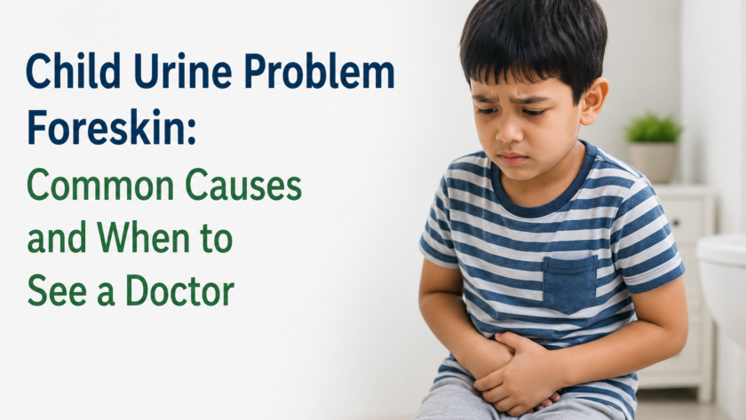 child urine problem foreskin