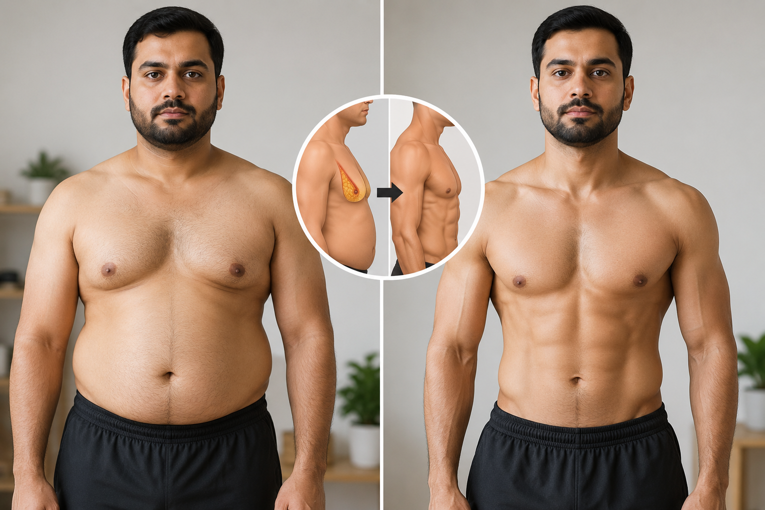 how to fix chest fat male