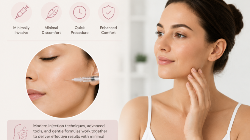 minimal pain skin injection