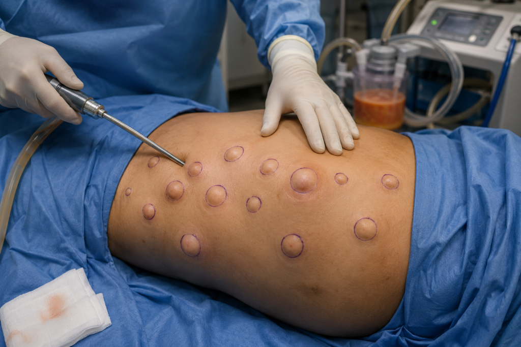 Lipoma of multiple fatty lumps