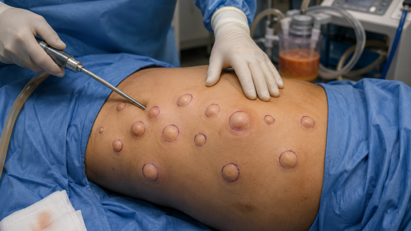 Lipoma of multiple fatty lumps