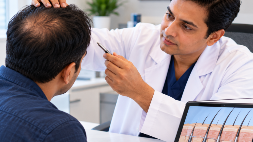 artifical hair implants.