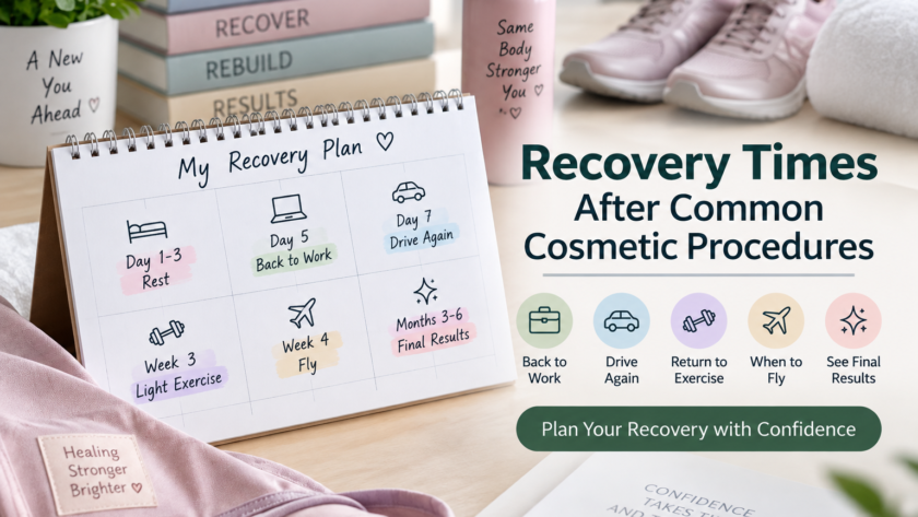 cosmetic surgery recovery time