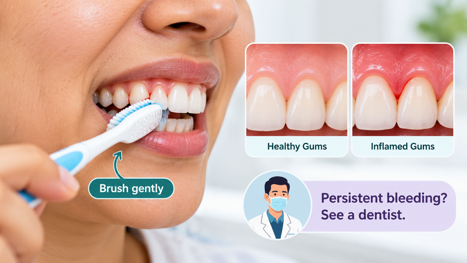 bleeding gums while brushing