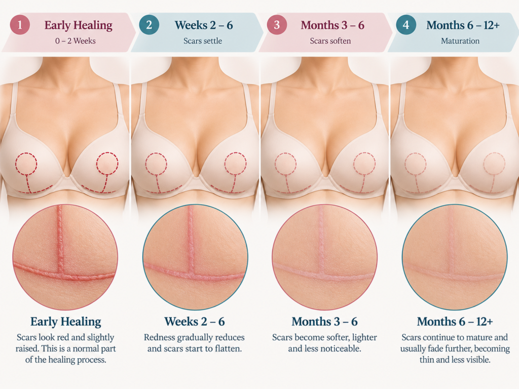 breast lift scars