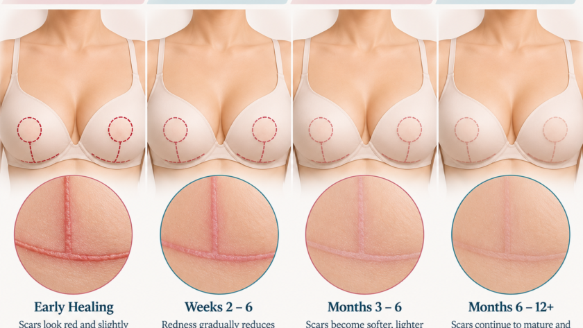 breast lift scars