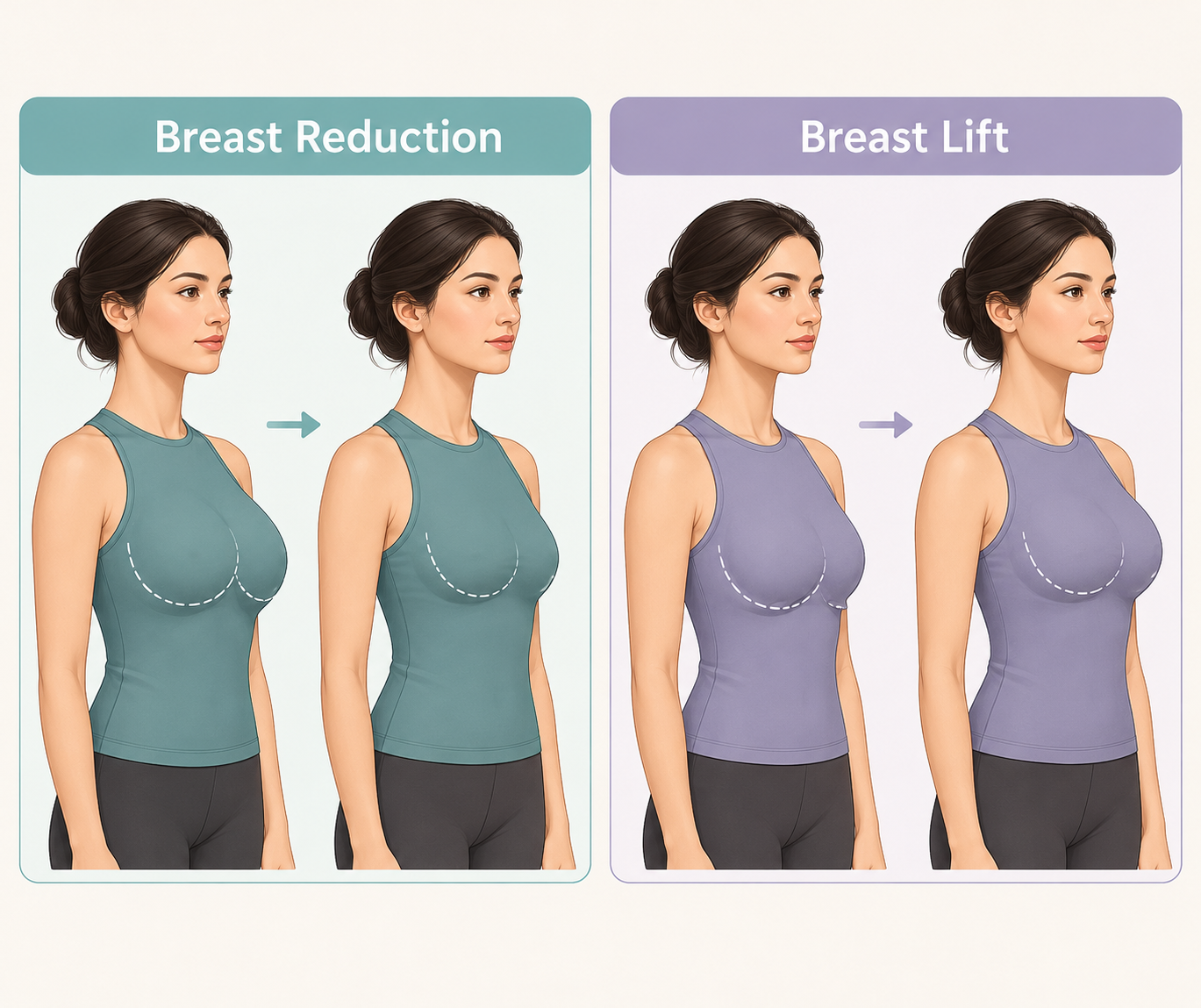 breast reduction vs breast lift