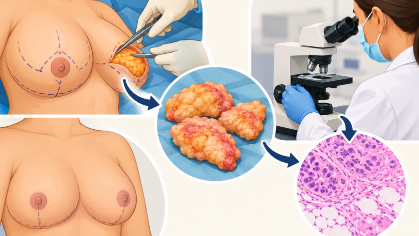 breast tissue testing after reduction