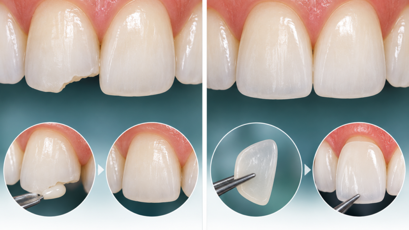 dental bonding vs veneers