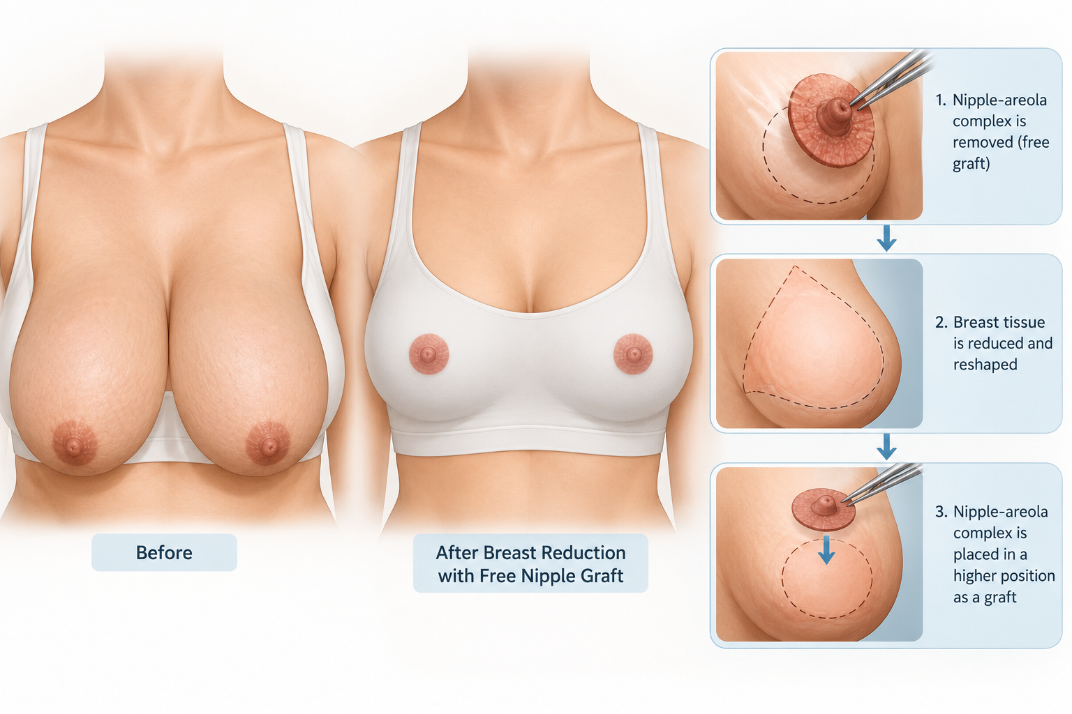 free nipple graft breast reduction
