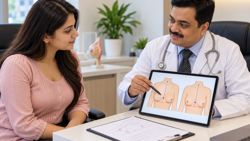 how much breast asymmetry is normal
