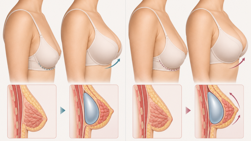 implants for sagging breasts