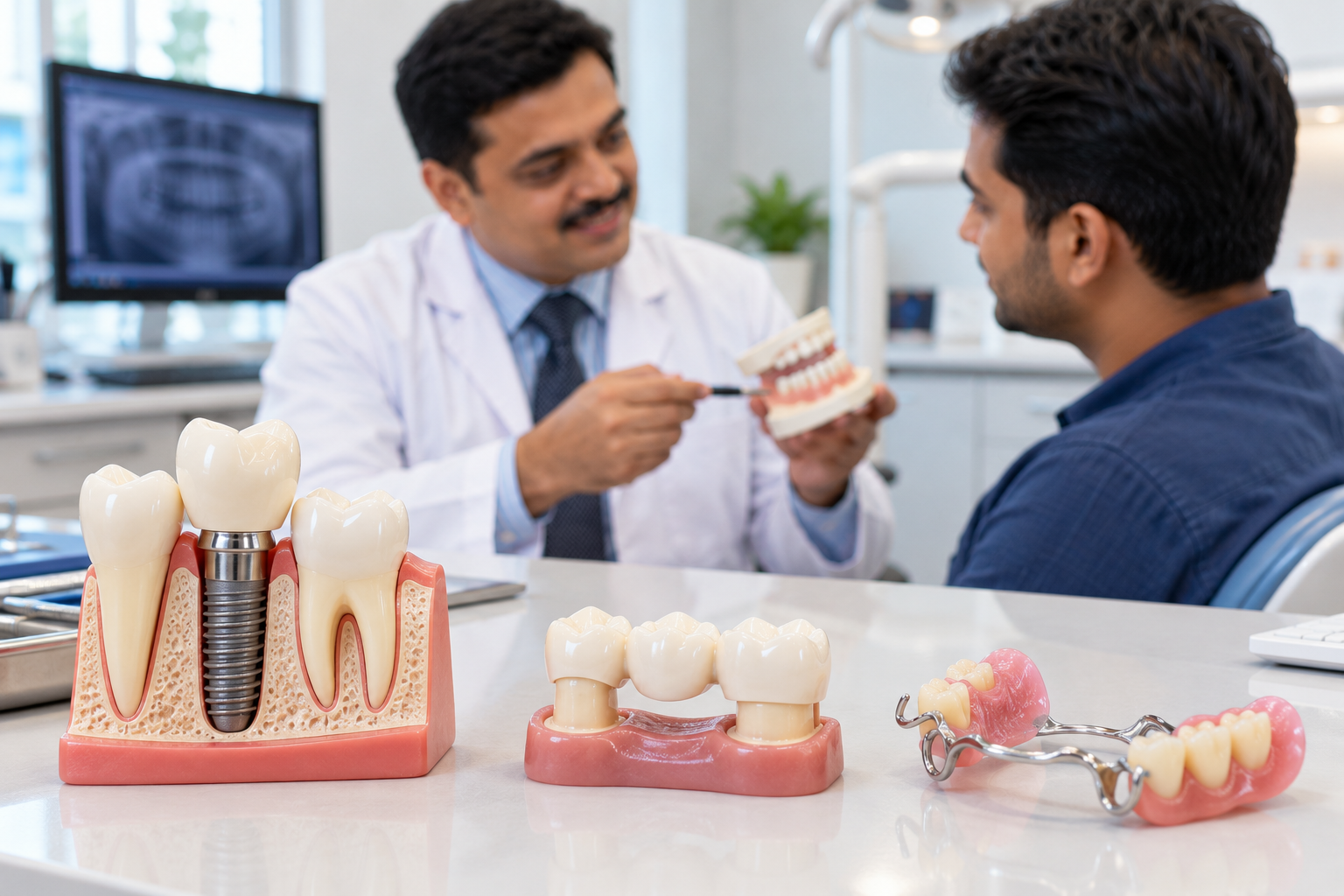 missing teeth replacement options