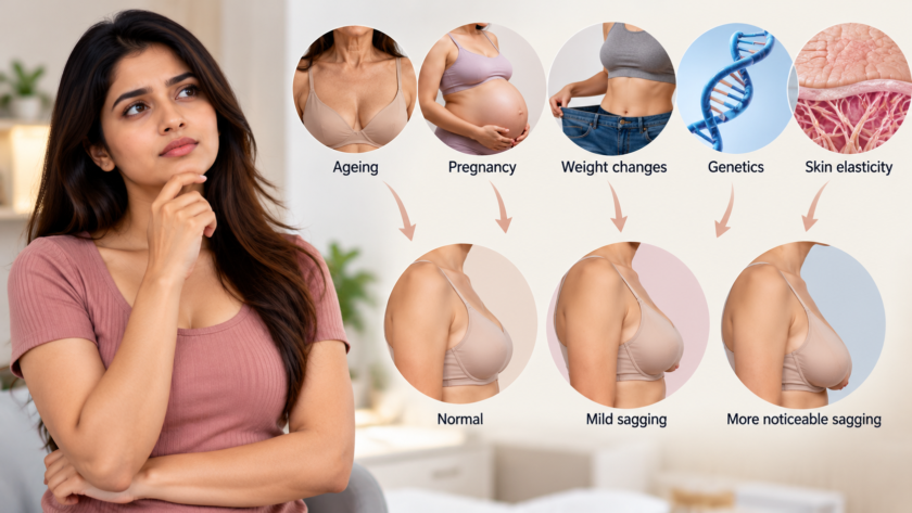why do breasts sag